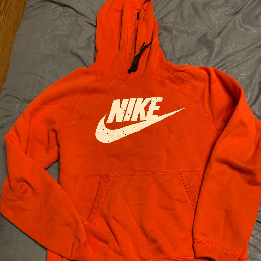 Men Red Nike hoodie